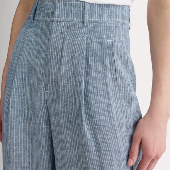 NWT - Everlane Way-High Linen Pants Size 4 - Picture 3 of 4